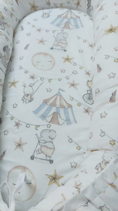 Baby nest din bumbac, Appekids, Circus [2]
