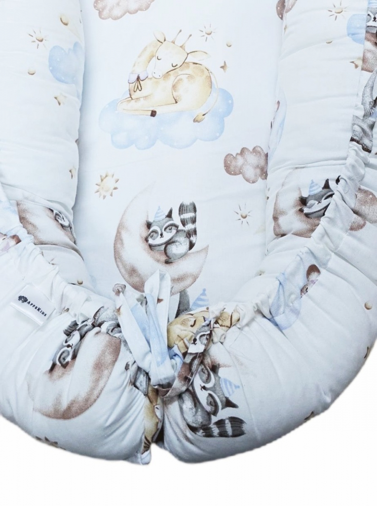 Baby nest din bumbac, Appekids, Clouds [3]