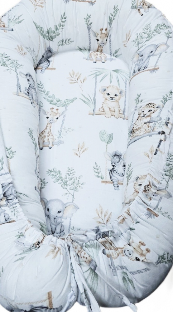 Baby nest din bumbac, Appekids, Safari [5]