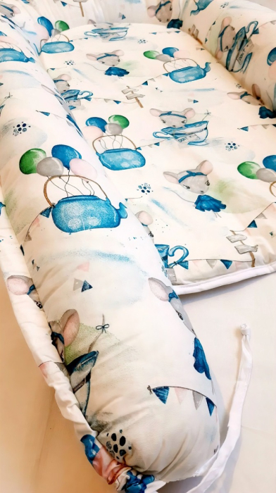 Baby nest din bumbac, Appekids - Mouse [6]