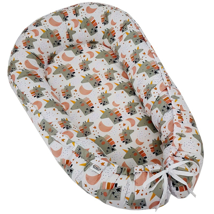 Baby nest din bumbac, Appekids - Pink [5]