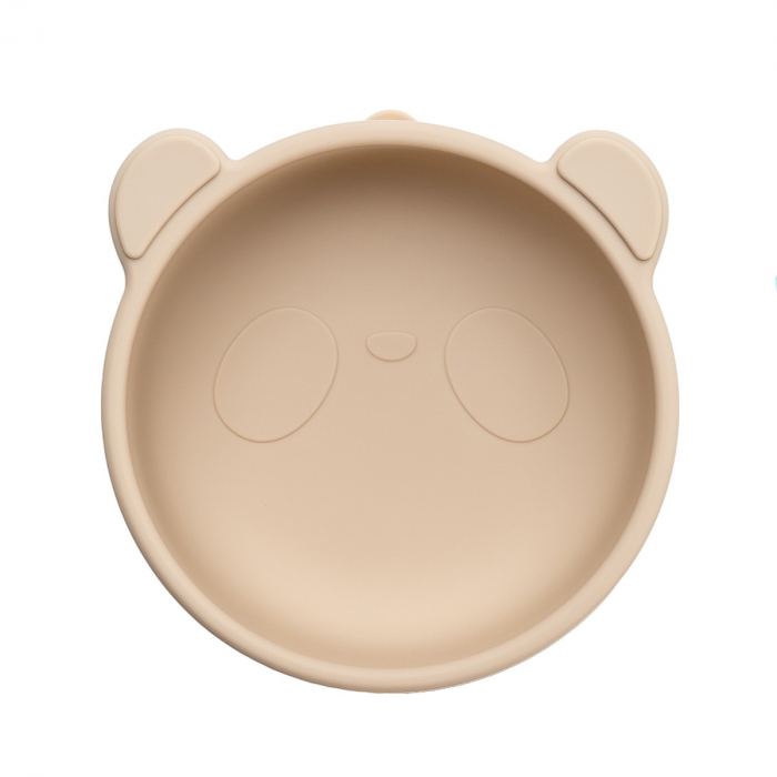 Bol din silicon cu ventuza, AppeKids, The Little Bear - Bubble Beige [6]