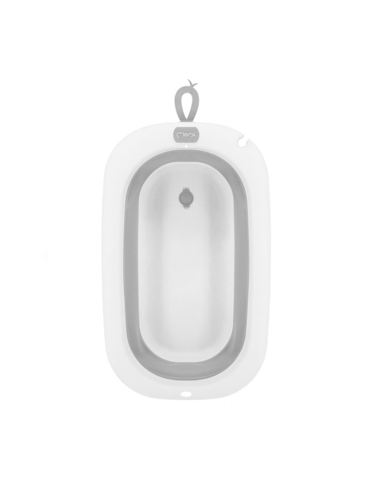 Cadita pliabila cu dop de scurgere, 0 Luni+, Momi Nata – Grey [2]
