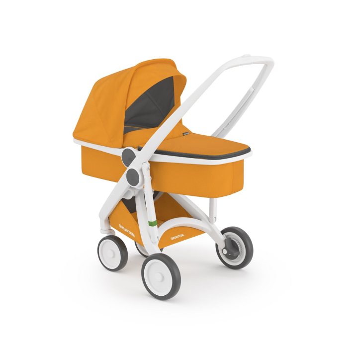 Carucior 2 In 1, Greentom, 100% Ecologic, White Sunflower [6]