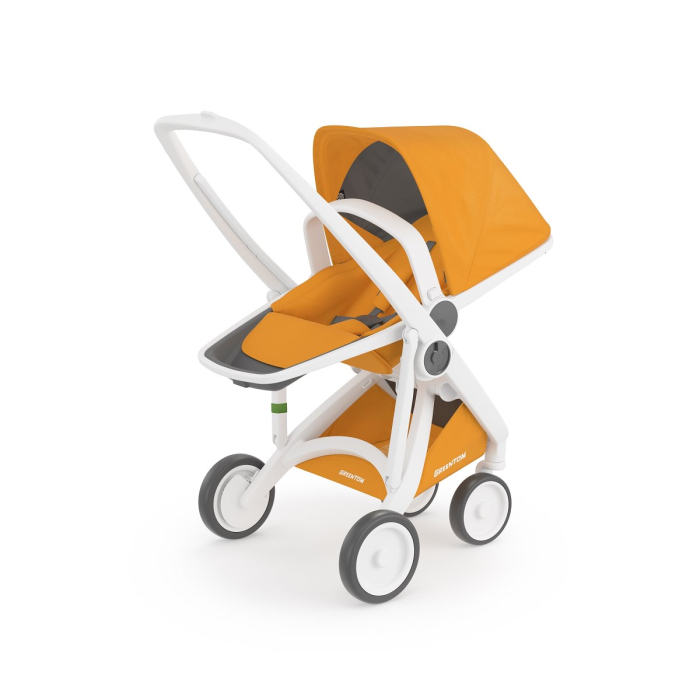 Carucior 2 In 1, Greentom, 100% Ecologic, White Sunflower [3]