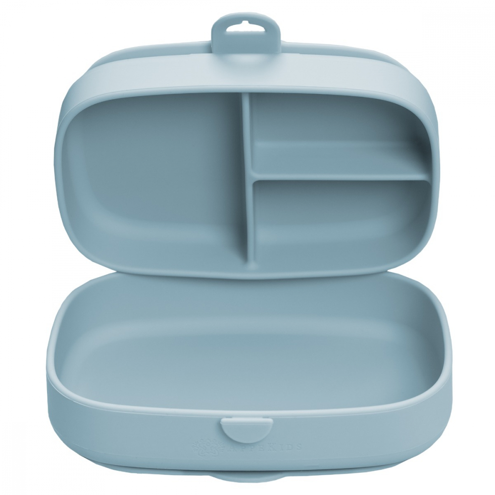 Caserola compartimentata din silicon cu ventuza, AppeKids Magic Box - Aqua Blue [2]