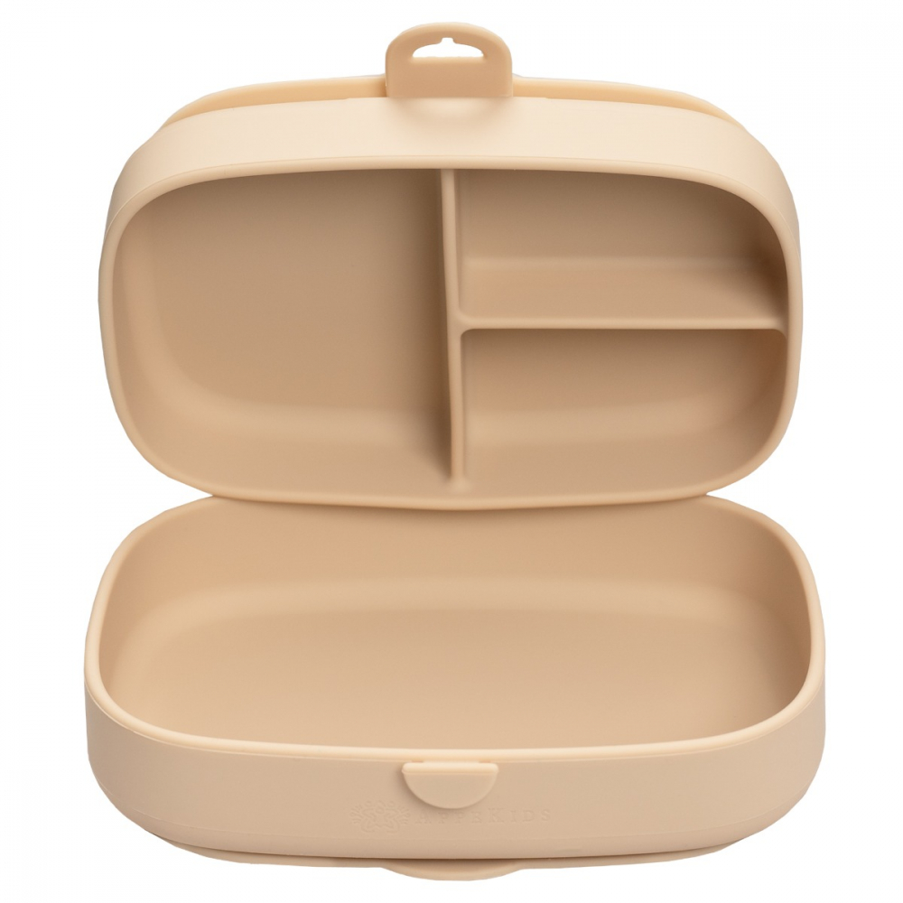 Caserola compartimentata din silicon cu ventuza, AppeKids Magic Box - Bubble Beige [2]
