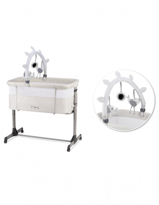 Co-sleeper MoMi, Revo - Light Grey [4]
