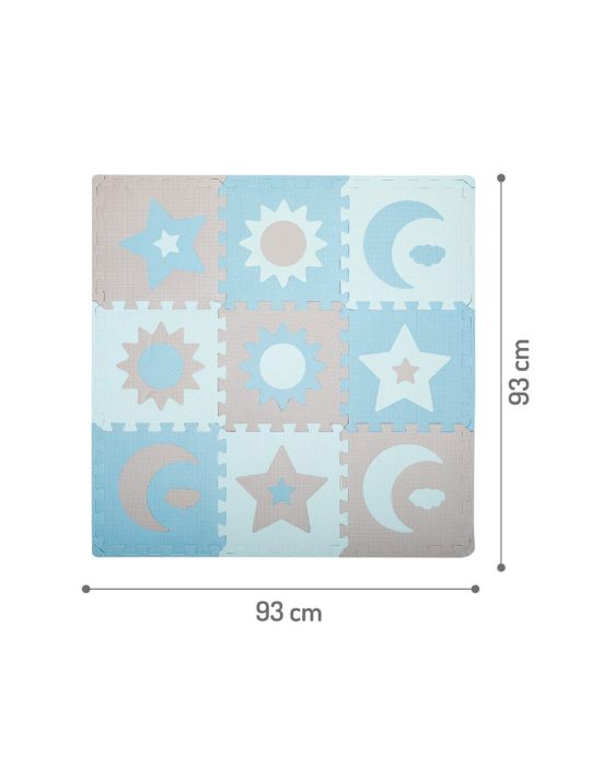 Covoras de joaca puzzle 93x93 cm Momi, Nebe - Blue [6]
