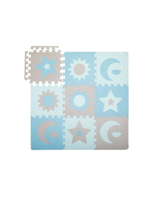 Covoras de joaca puzzle 93x93 cm Momi, Nebe - Blue [2]