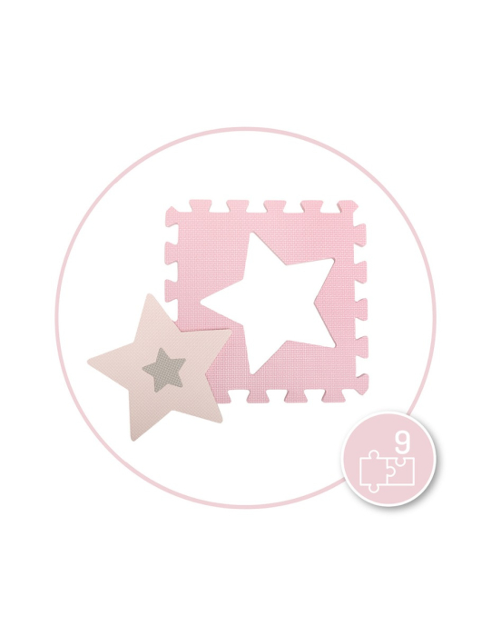 Covoras de joaca puzzle 93x93 cm Momi, Nebe - Pink [5]