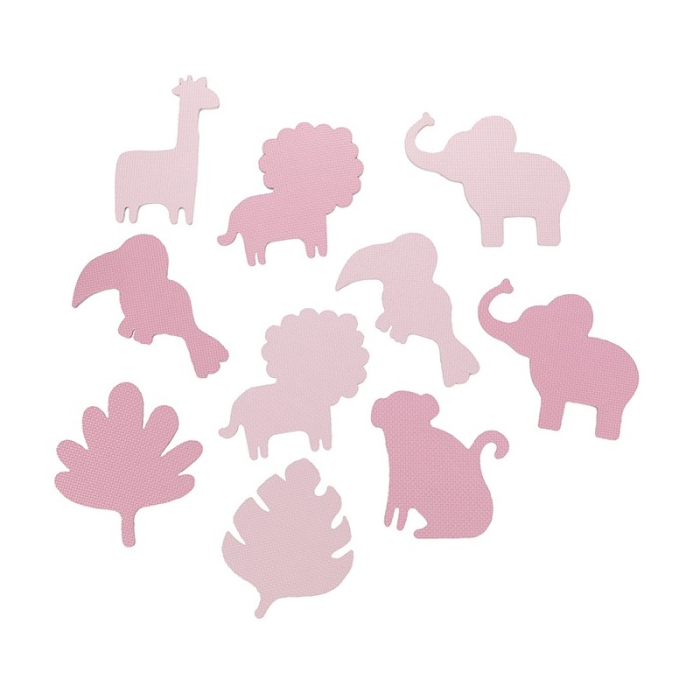 Covoras de joaca Puzzle 150x150 cm, Momi Zawi - Pink [3]