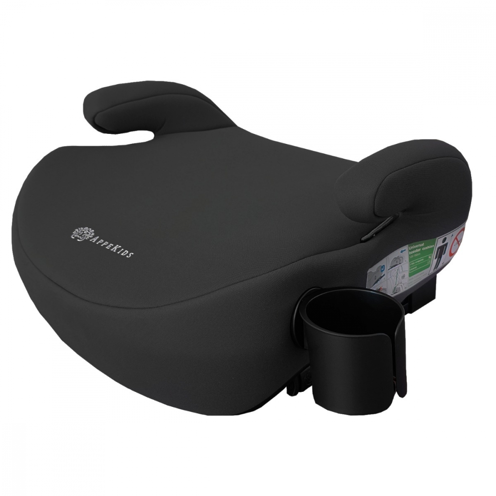 Inaltator auto cu isofix, I-SIZE, 125-150 cm , Appekids Junior - Black [1]