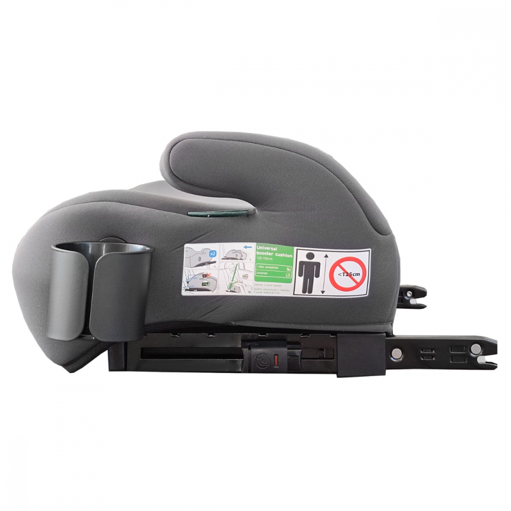 Inaltator auto cu isofix, I-SIZE, 125-150 cm , Appekids Junior - Grey [4]