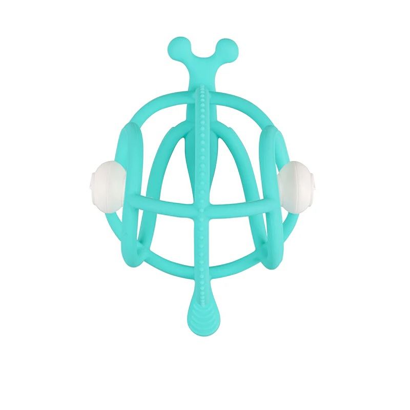 Inel Gingival din silicon Mombella 3 luni+, Melc - Teal [3]
