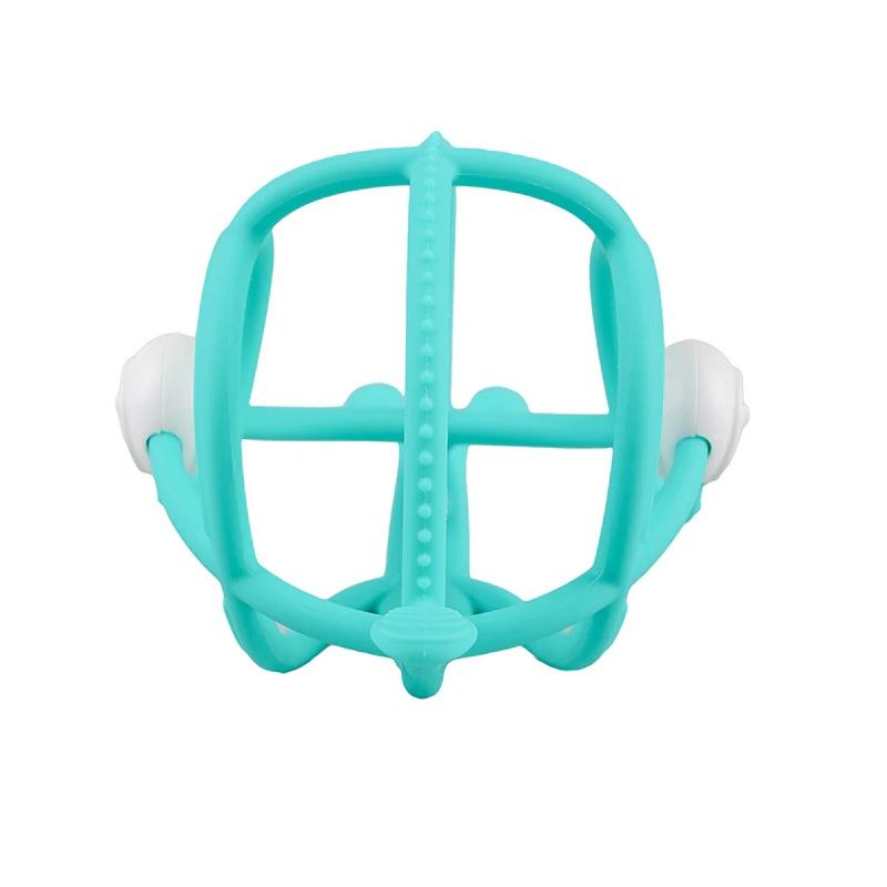 Inel Gingival din silicon Mombella 3 luni+, Melc - Teal [2]