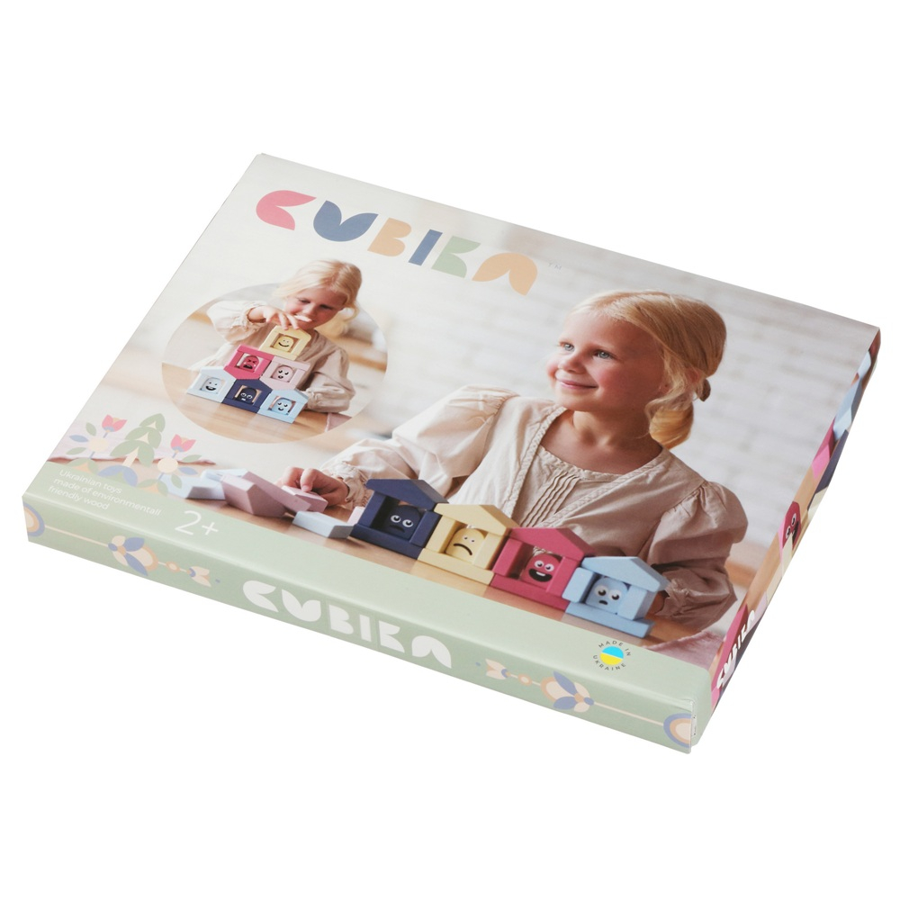 Jucarie Din Lemn, Cubika - Casute Vesele 2 [1]
