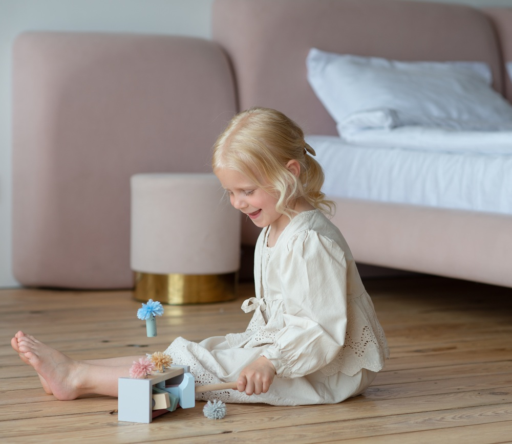 Jucarie din lemn, Cubika - Claunii saritori - Pastel [3]