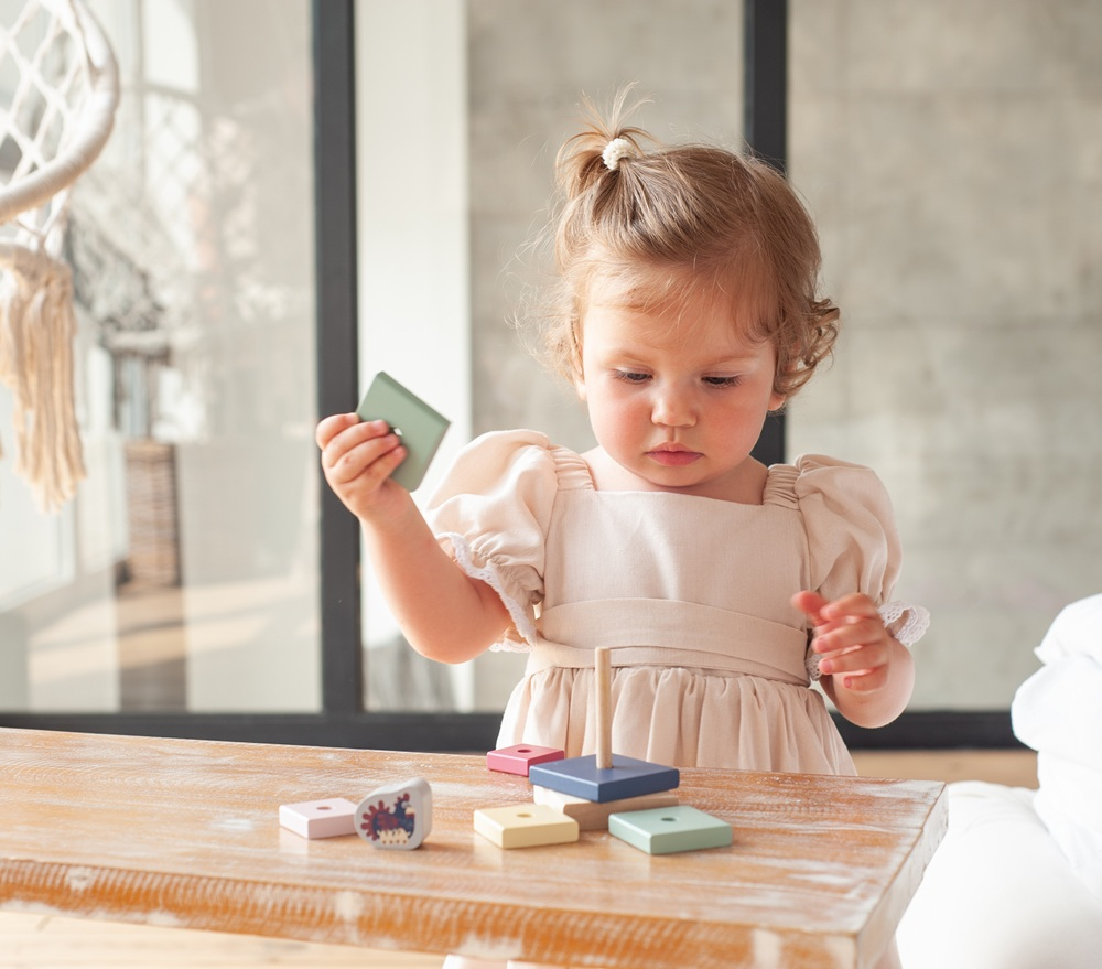 Jucarie din lemn, Cubika, Piramida 3 [4]