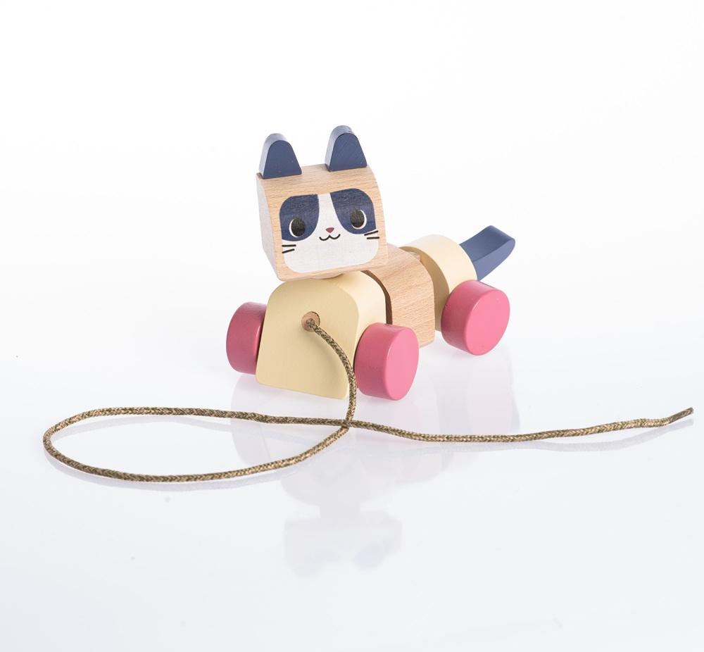 Jucarie din lemn, Cubika, Prietena mea Pisicuta - Pastel [4]