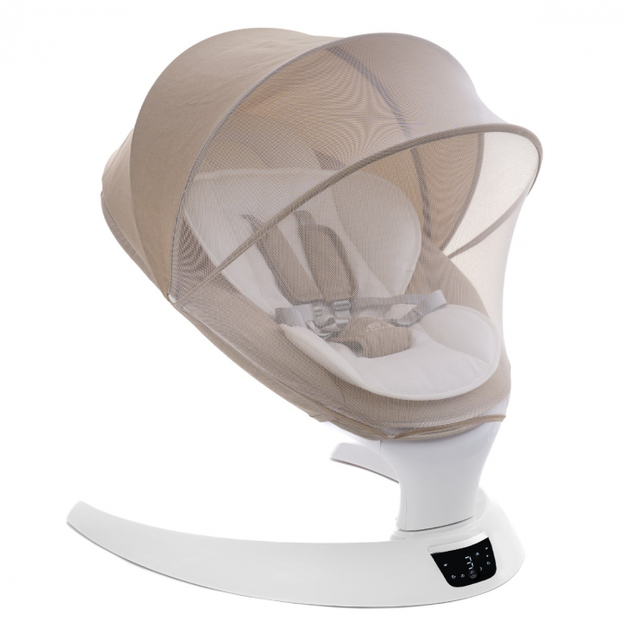 Leagan electric multifunctional pentru bebelusi AppeKids - I-Size - Bubble Beige [2]