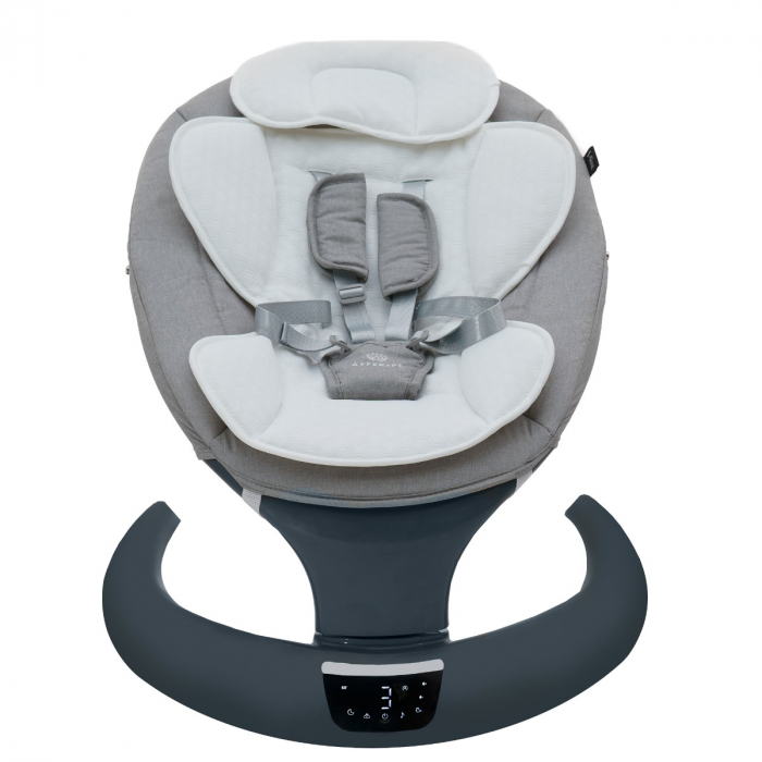 Leagan electric multifunctional pentru bebelusi AppeKids - I-Size - Powder Grey [5]