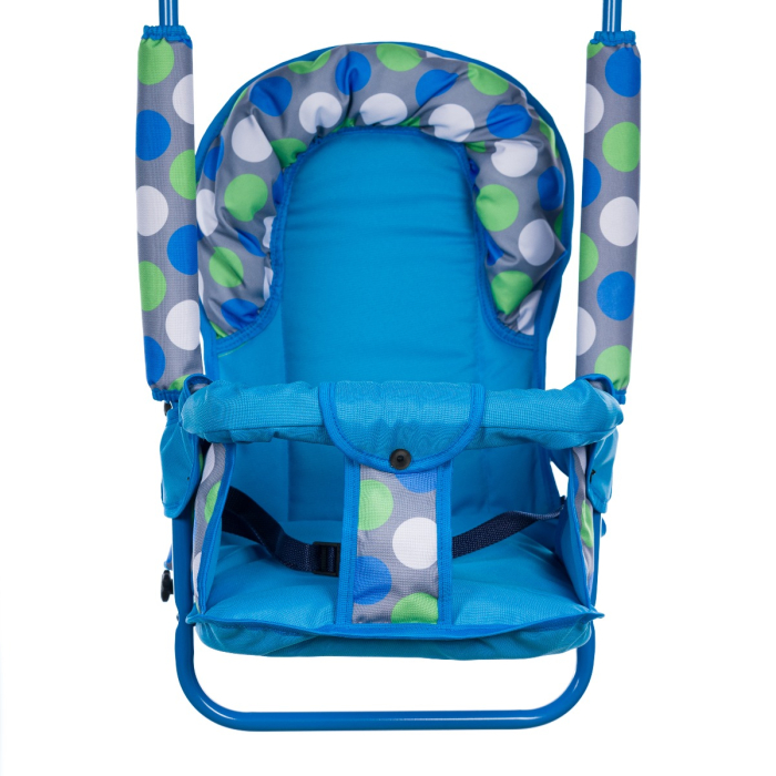 Leagan pentru copii, AppeKids, cu spatar reglabil, Blue Dots [2]