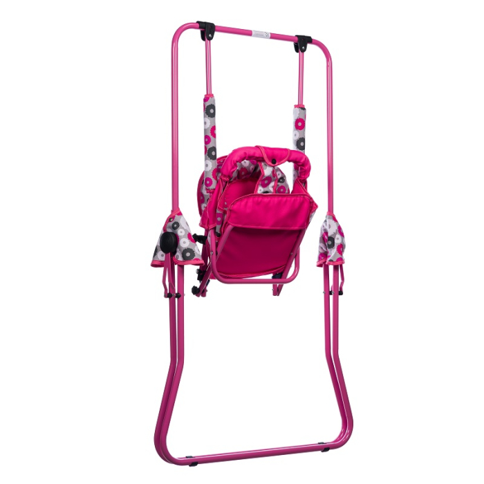 Leagan pentru copii, AppeKids, pentru interior si exterior, Pink Flowers [3]