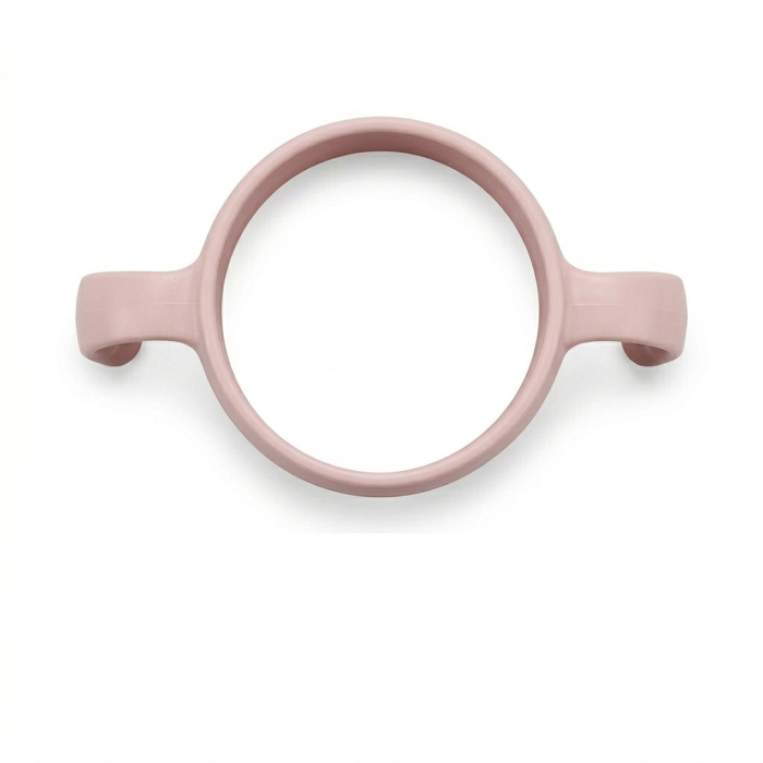 Maner ergonomic si pai cu greutate pentru Biberon 300ml Mombella Breast-Like - Old Rose [2]