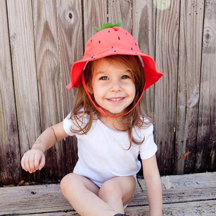 Palarie de soare Zoocchini, UPF50 +, Marime M, 6-12 Luni - Strawberry [2]