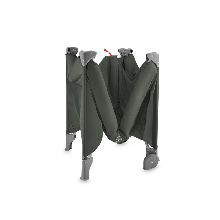 Patut pliabil cu doua nivele si masuta de infasat, 60x120 cm, Momi, Belove Plus - Green [3]