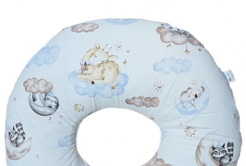 Perna pentru alaptare, 100% Bumbac, 60X60 cm, Appekids - Clouds [3]