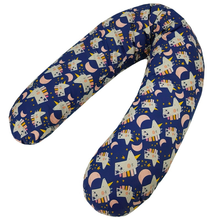 Perna pentru gravida, Fibre din silicon, 180 cm, Appekids - Navy [3]