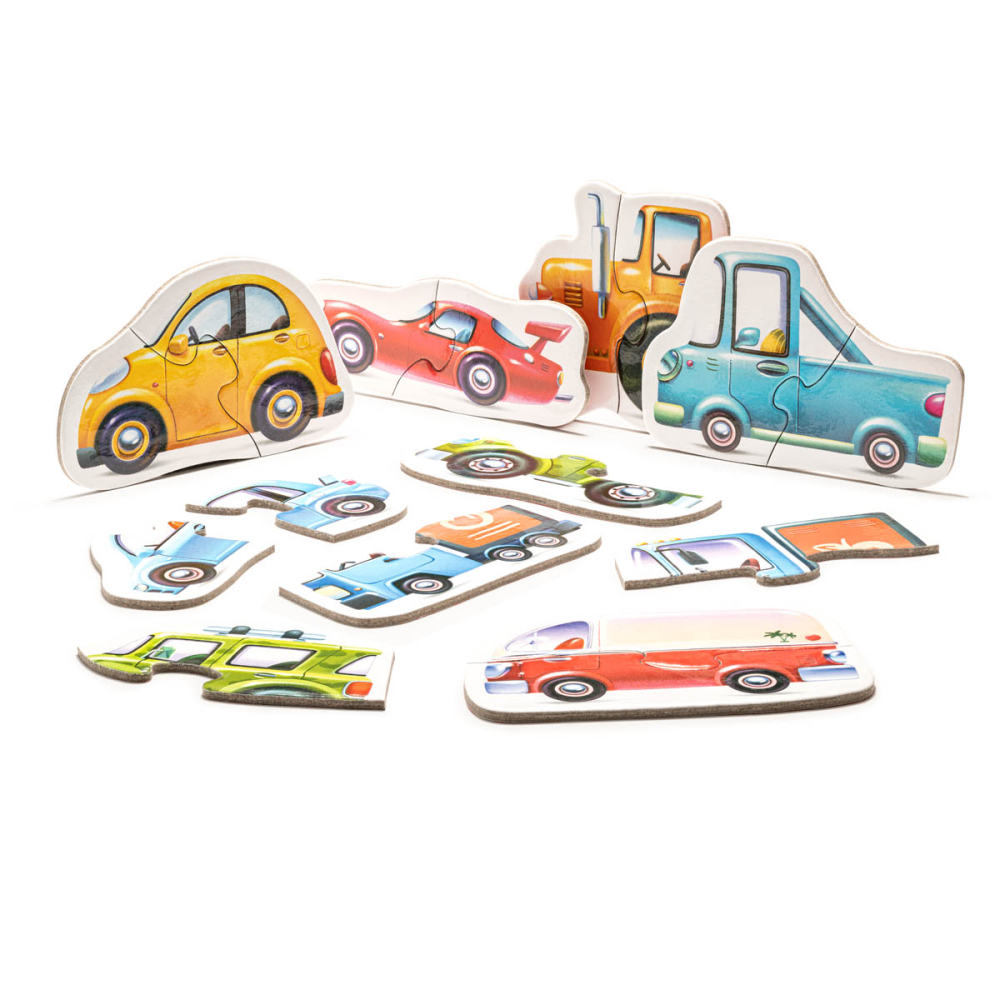 Puzzle pentru copii, 2 Ani+, Puzzlika - Masinute [3]