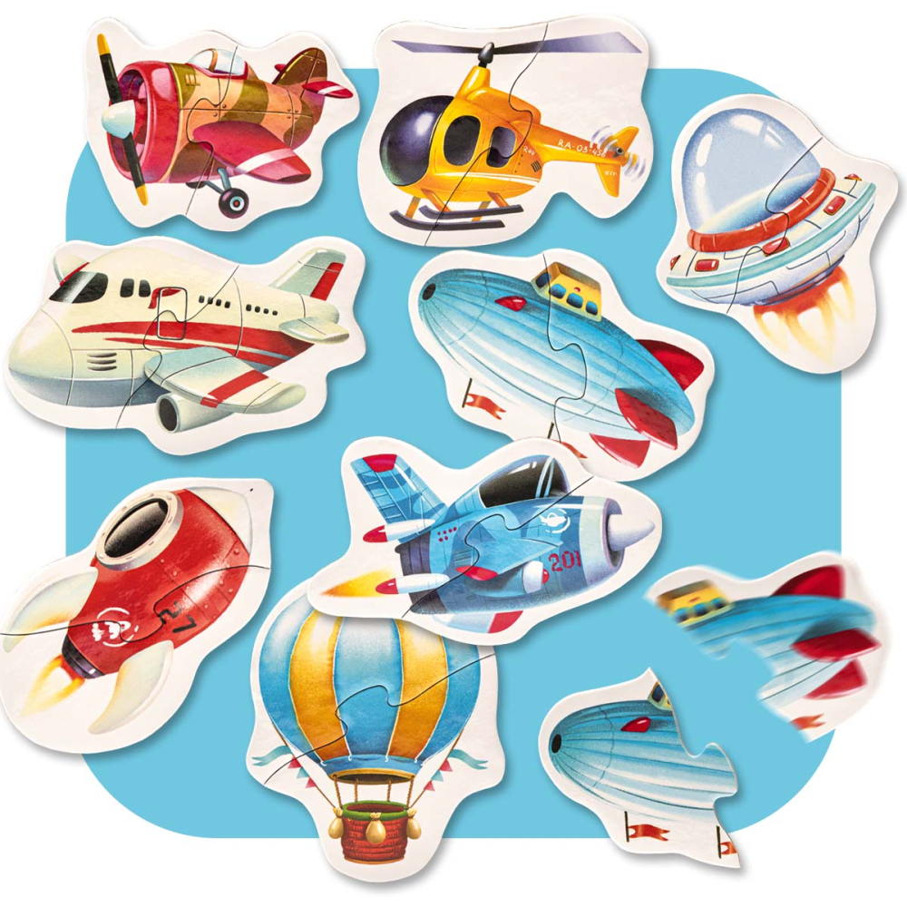 Puzzle pentru copii, 2 Ani+, Puzzlika - Transport aerian [2]