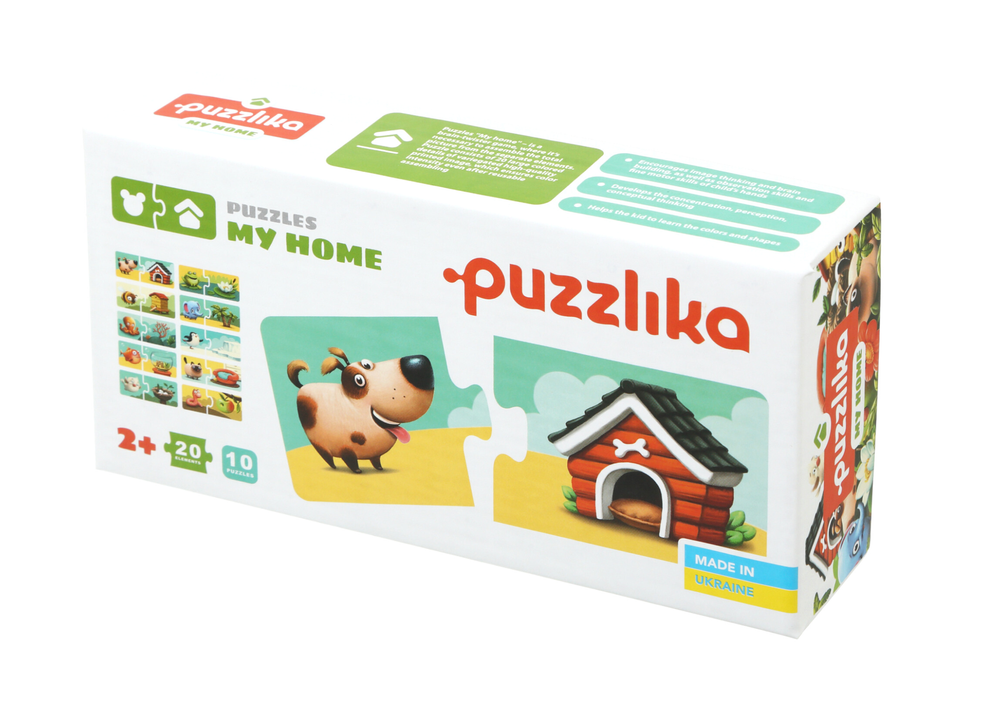 Puzzle pentru copii, 2 Ani+, Puzzlika - Casuta animalelor [1]