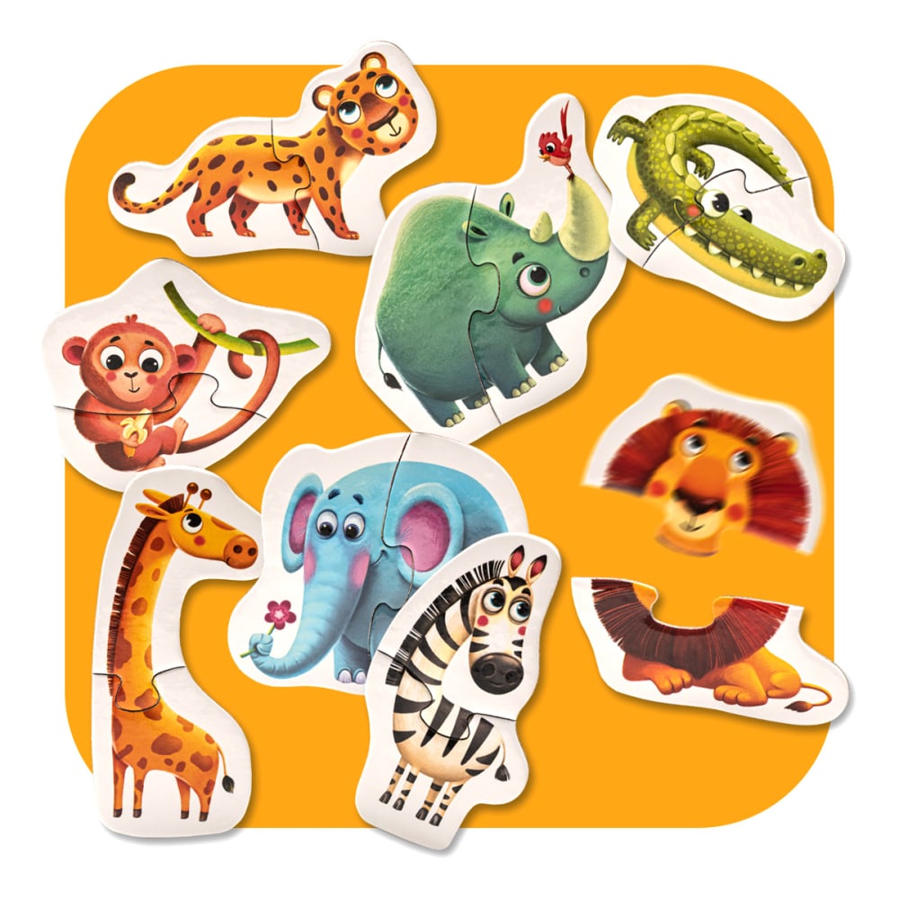 Puzzle pentru copii, 2 Ani+, Puzzlika - Animalutele Africane [4]