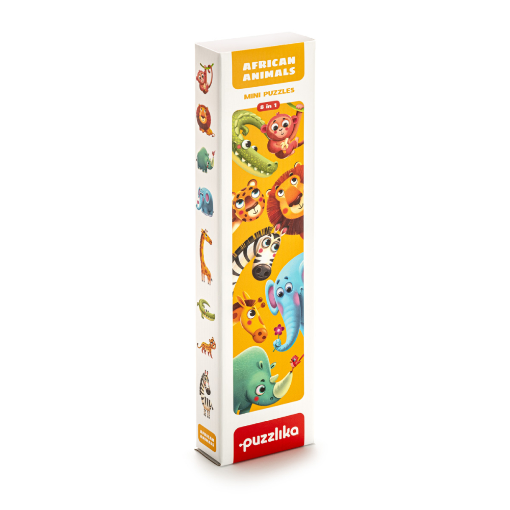 Puzzle pentru copii, 2 Ani+, Puzzlika - Animalutele Africane [1]