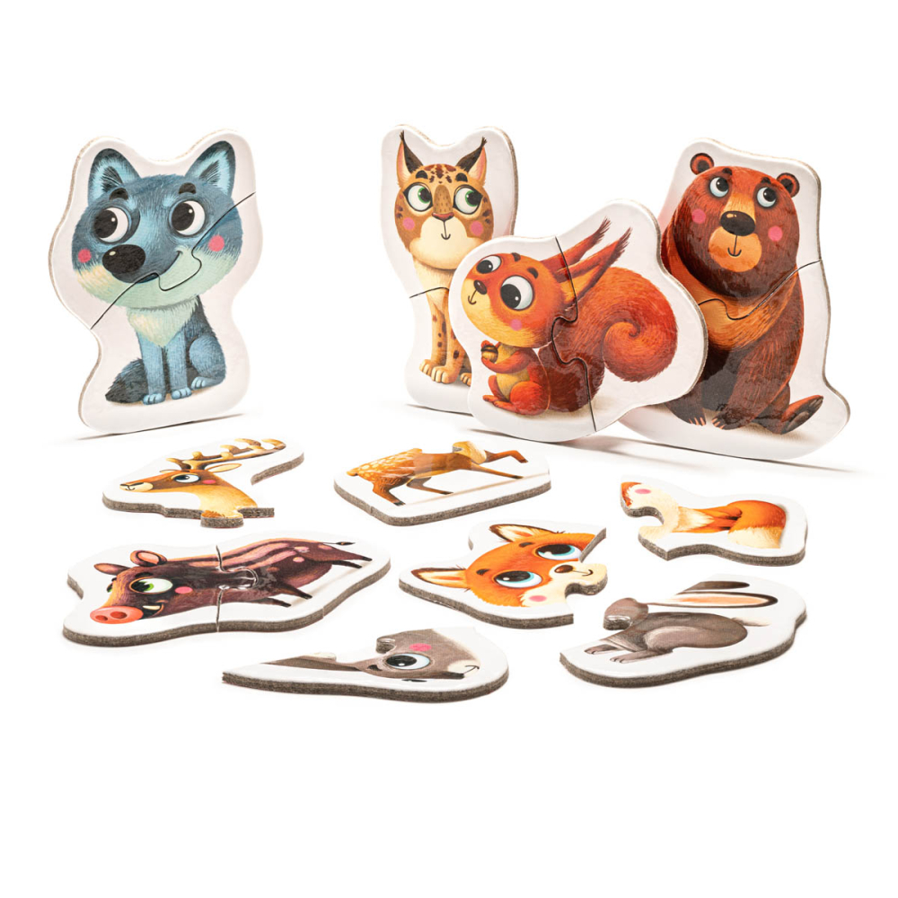 Puzzle pentru copii, 2 Ani+, Puzzlika - Animalutele de la munte [2]