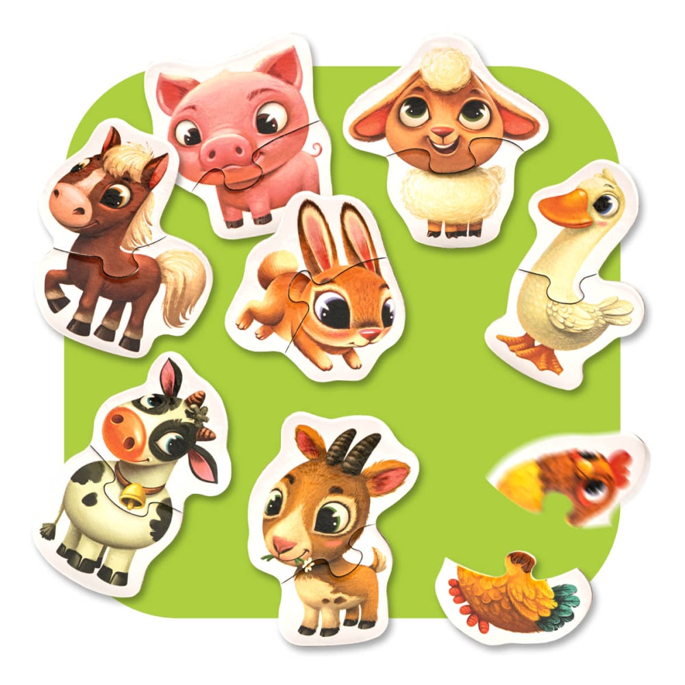 Puzzle pentru copii, 2 Ani+, Puzzlika - Ferma animalelor [3]