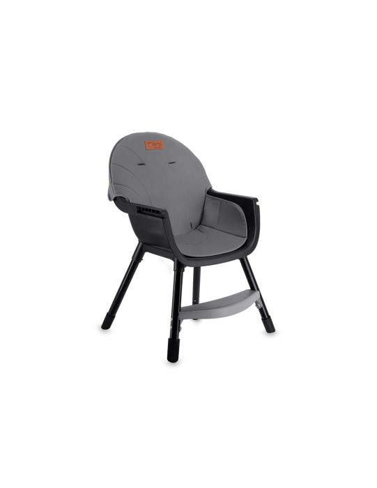 Scaun de masa copii Momi Reki, Piele ecologica, Black [4]