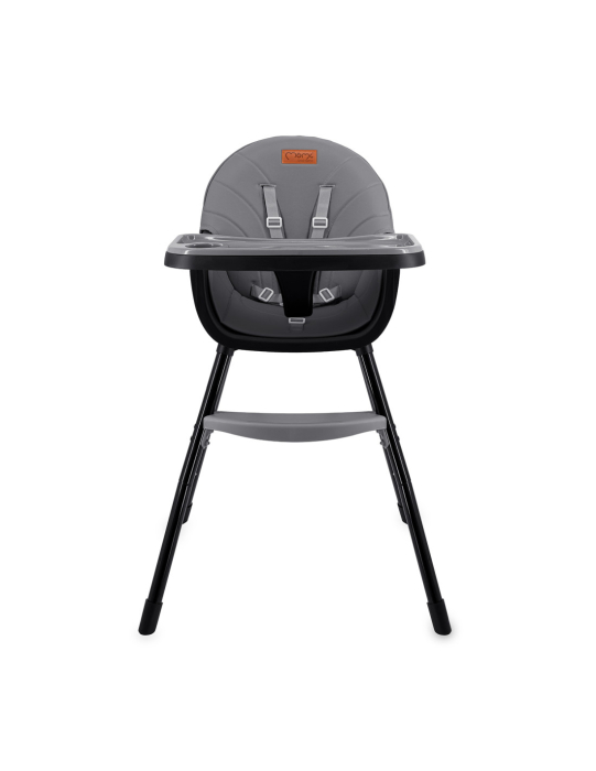 Scaun de masa copii Momi Reki, Piele ecologica, Black [2]