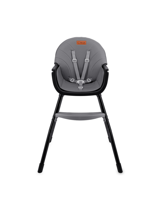 Scaun de masa copii Momi Reki, Piele ecologica, Black [10]