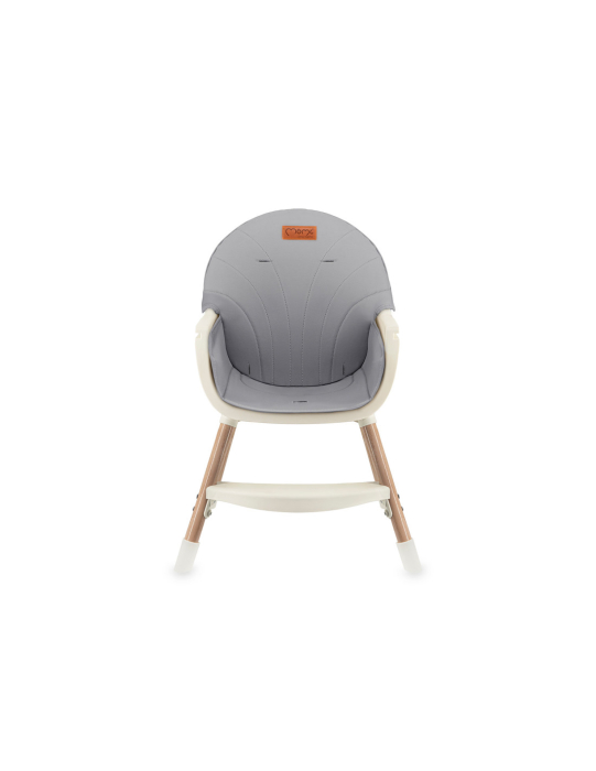 Scaun de masa copii Momi Reki, Piele ecologica, Dark Grey [6]