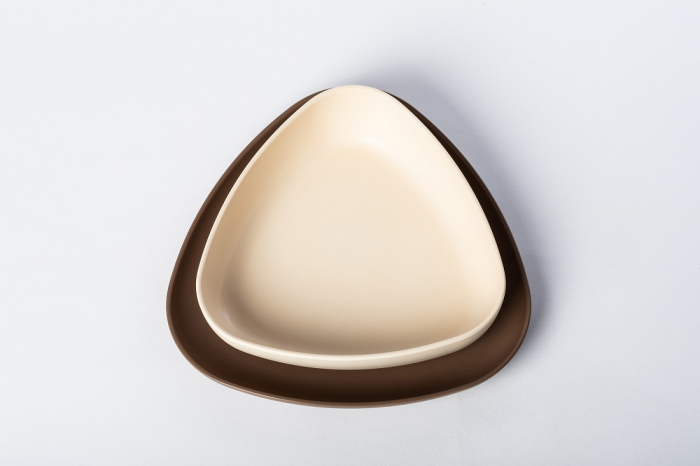 Set 2 farfurii, eKoala, BIOplastic, White/Brown [5]