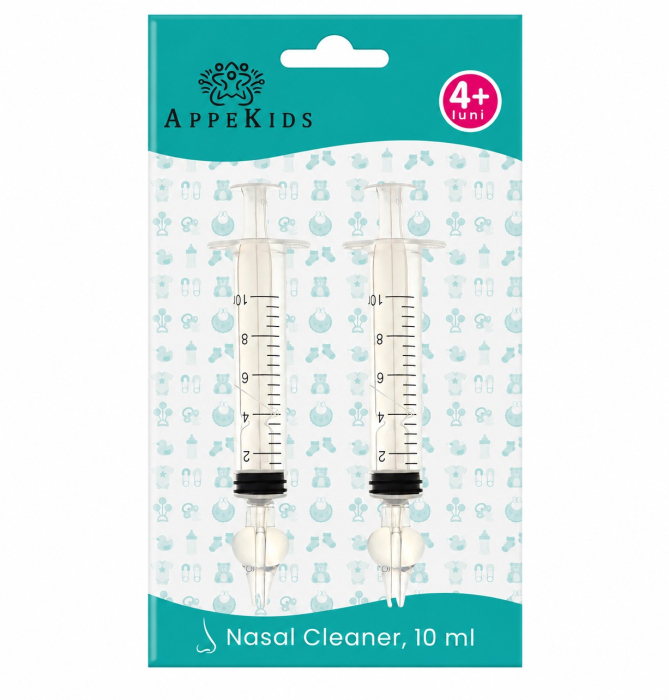 Set 2 seringi pentru lavaj nazal, APPEKIDS, 10ml, 4Luni+ [2]