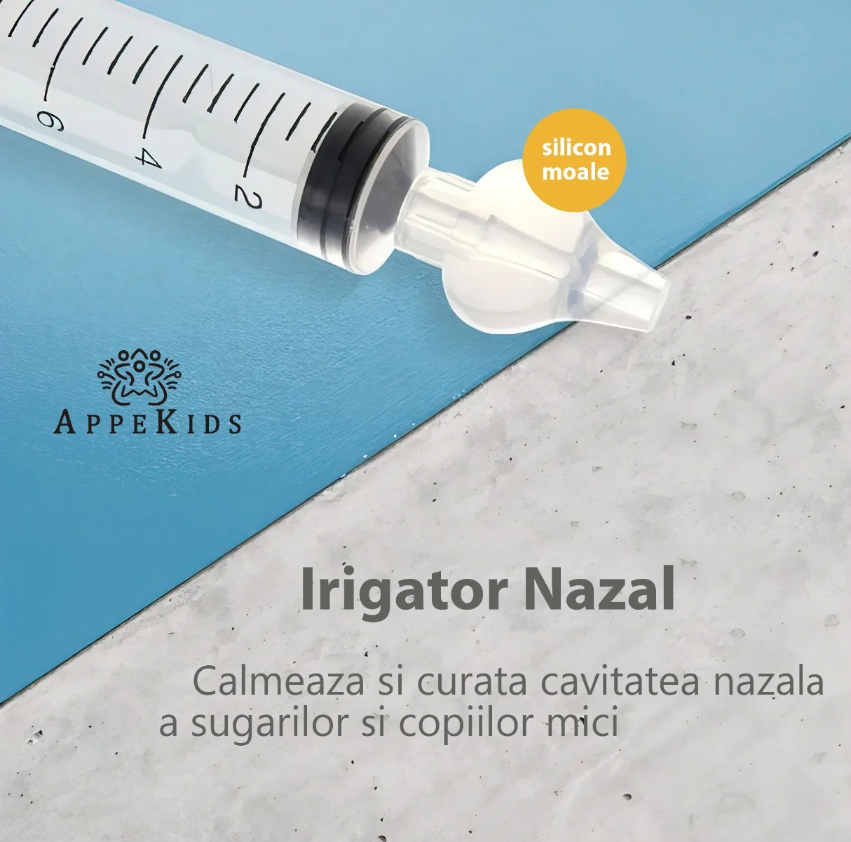 Set 2 seringi pentru lavaj nazal, APPEKIDS, 10ml, 4Luni+ [4]