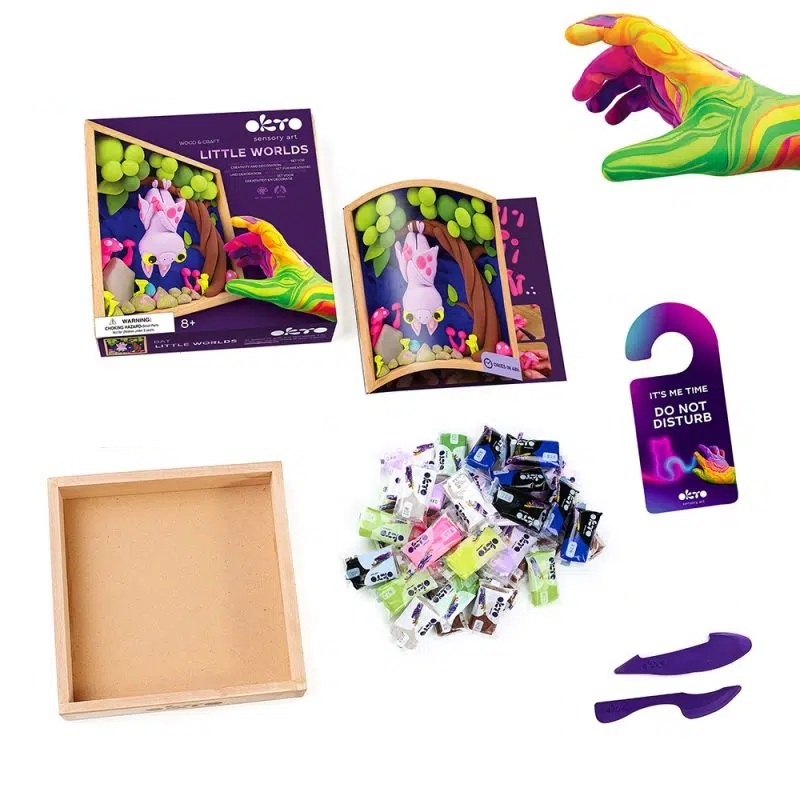 Set creatie Wood & Craft - Little Worlds, 21*21cm - Bat [3]