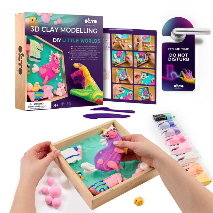 Set creatie Wood & Craft - Little Worlds, 21*21cm - Unicorn [2]