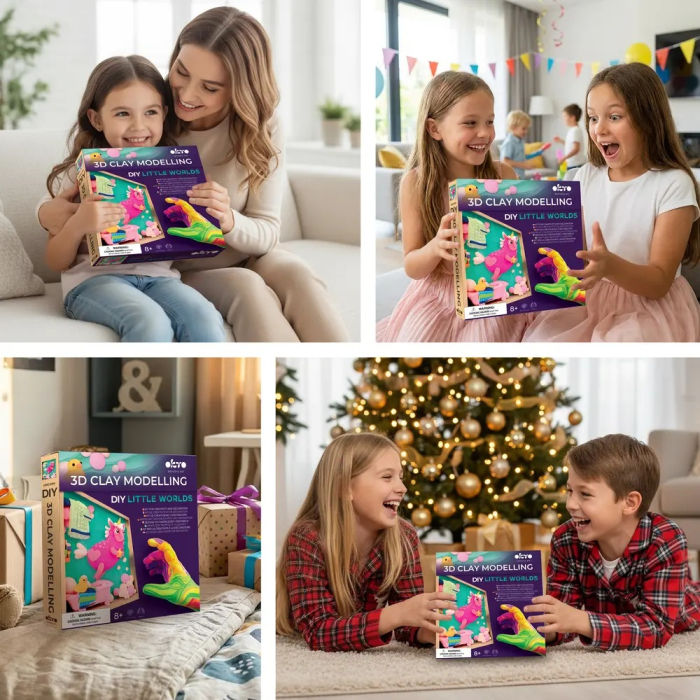 Set creatie Wood & Craft - Little Worlds, 21*21cm - Unicorn [5]
